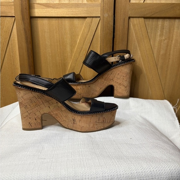 Coach Black Leather Sandals - Picture 7 of 8